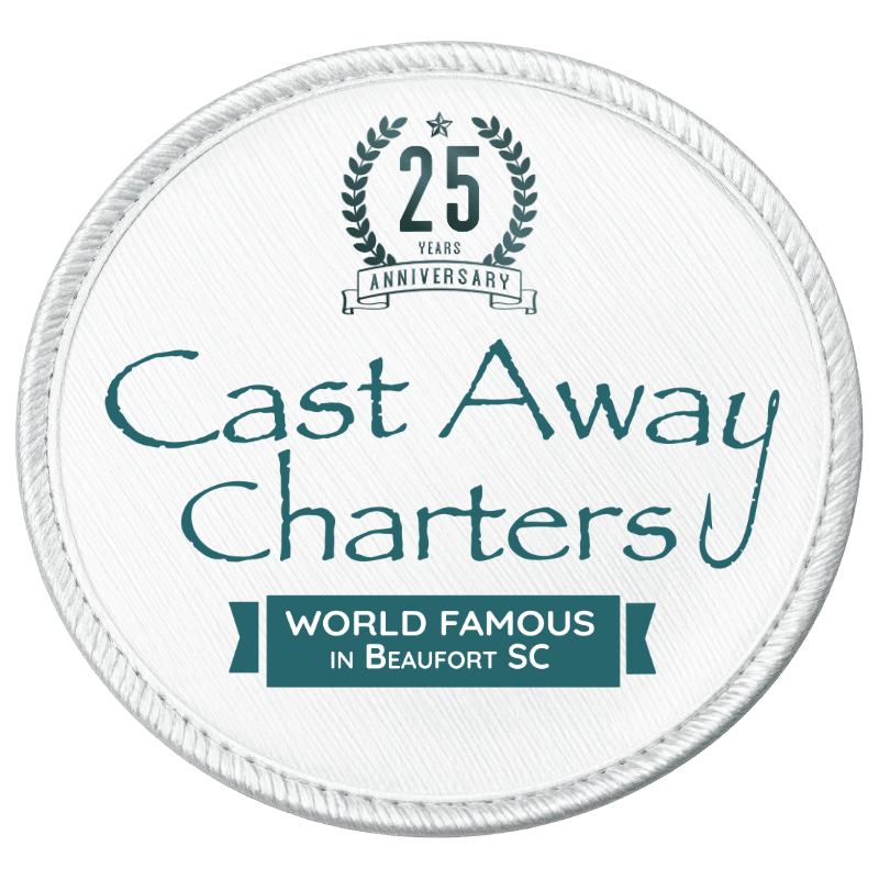Cast Away Charters 25th Anniversary logo