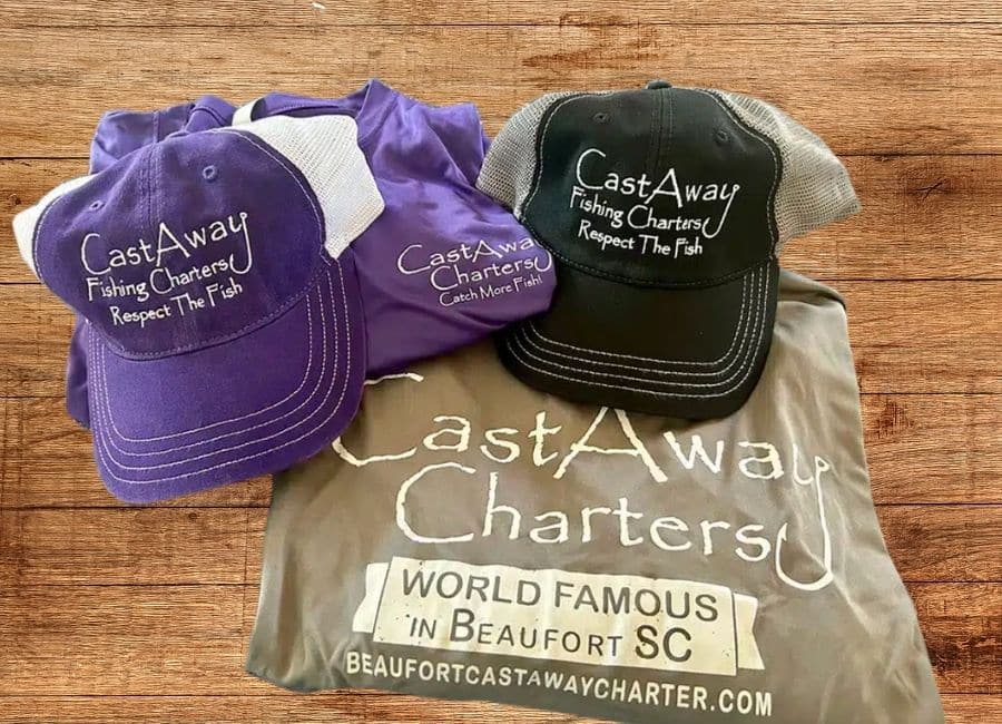 Cast Away hats and T-shirts